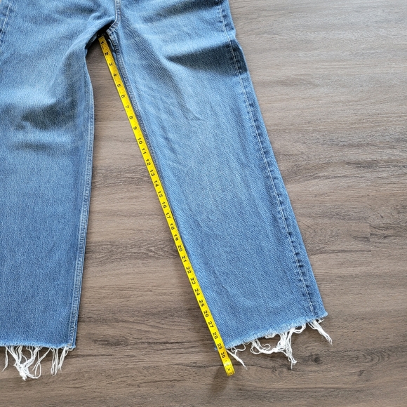 Boyish Charley Wide Leg Cropped Jeans in Greed Wash Size 25 - Picture 12 of 16